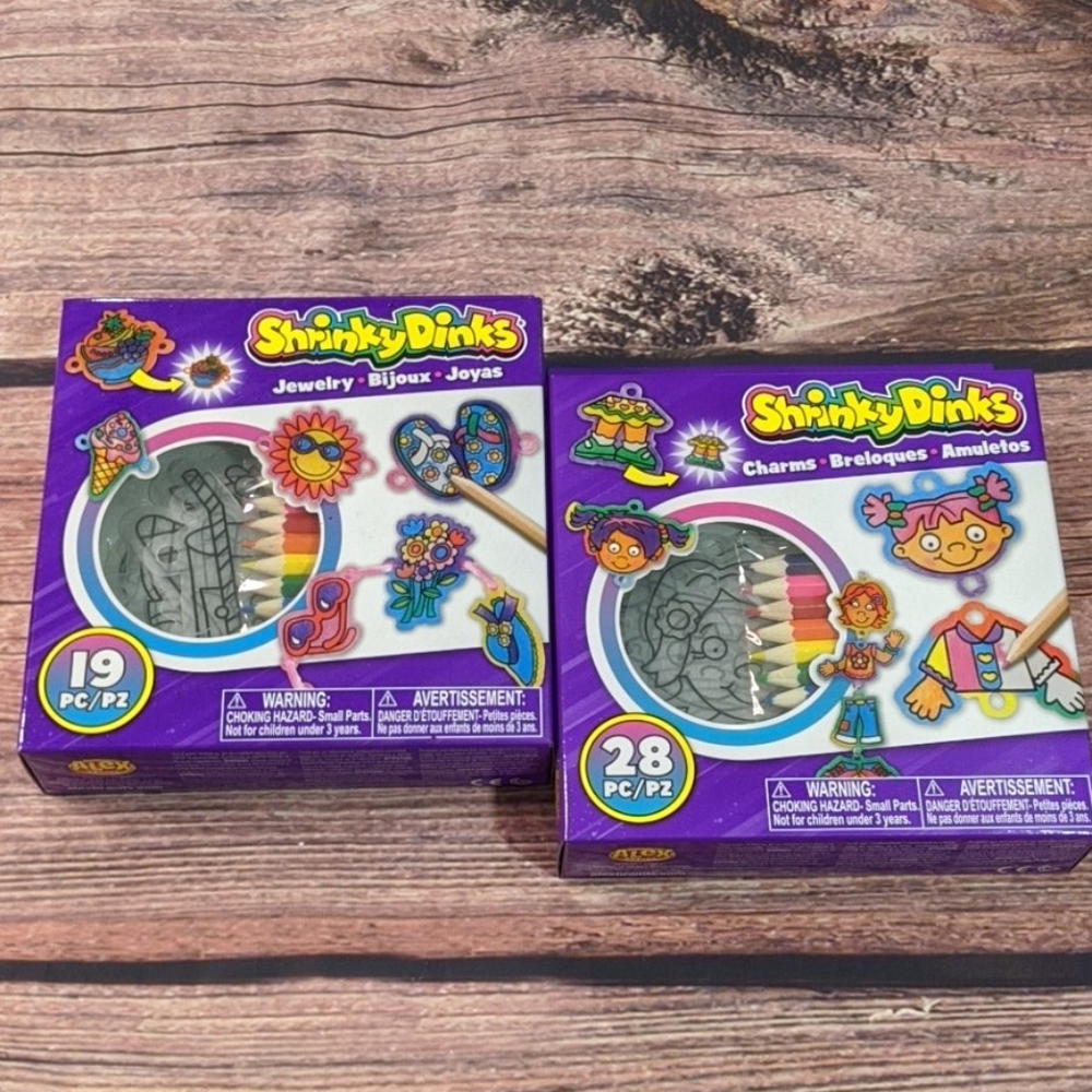 Shrinky dinks nib 2 pack charms jewelery